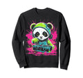 Kawaii Panda Dj Japanese Edm Y2K Sweatshirt - Trendy Graphic Unisex - T-Shirt, Sweatshirt, Hoodie
