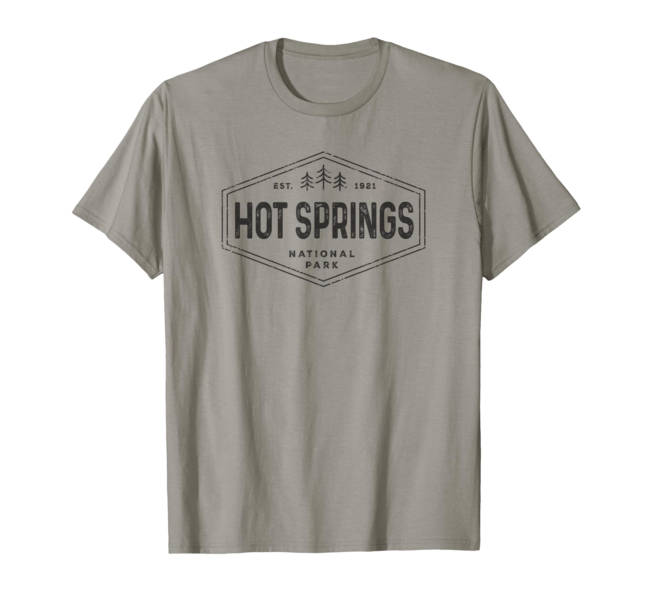 Hot Springs National Park Tree Badge T-Shirt - Minimalist Print Unisex - T-Shirt, Sweatshirt, Hoodie