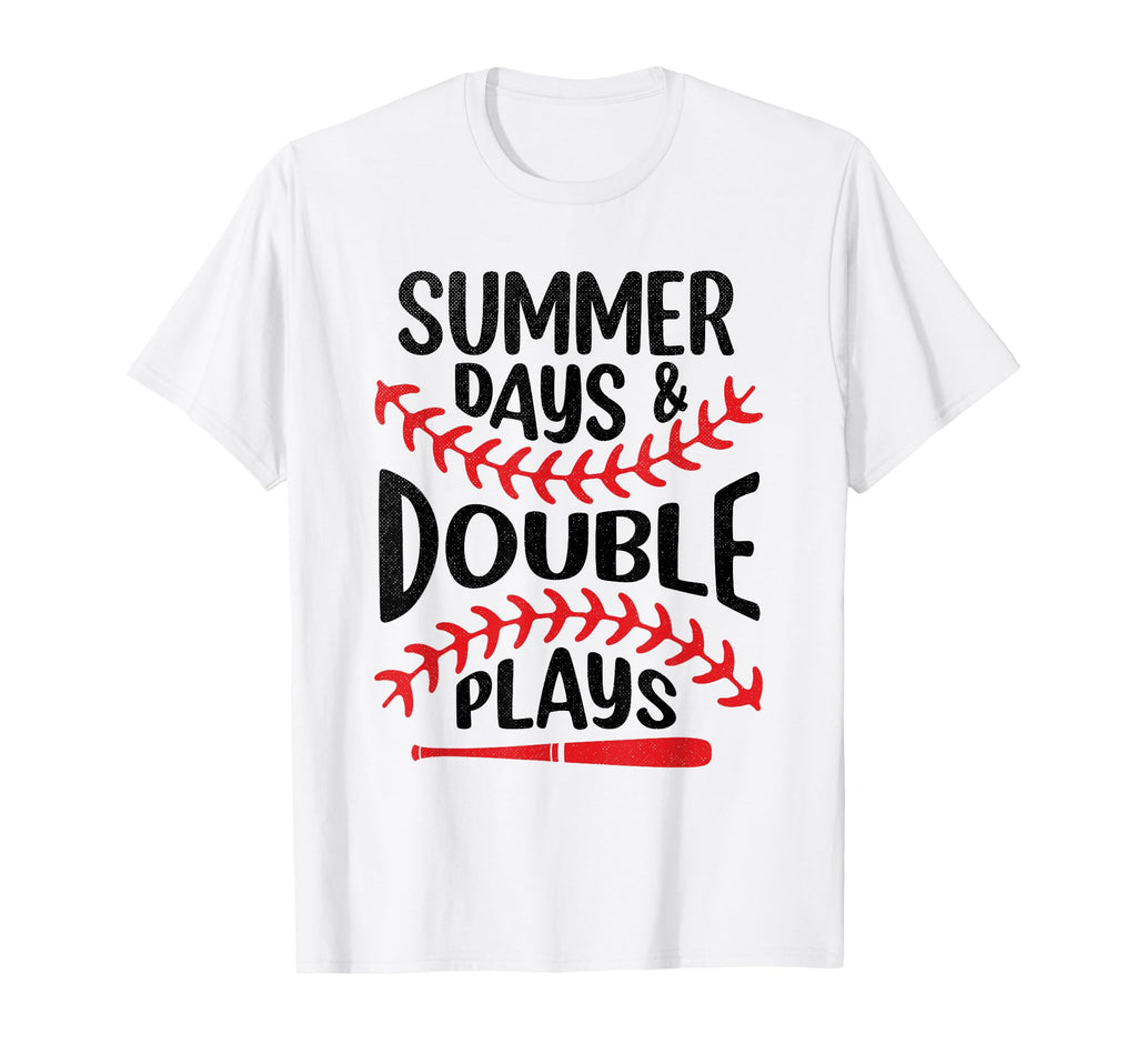 Summer Day And Double Play Mom Dad T-Shirt - Custom Art Print Men Women - T-Shirt, Sweatshirt, Hoodie