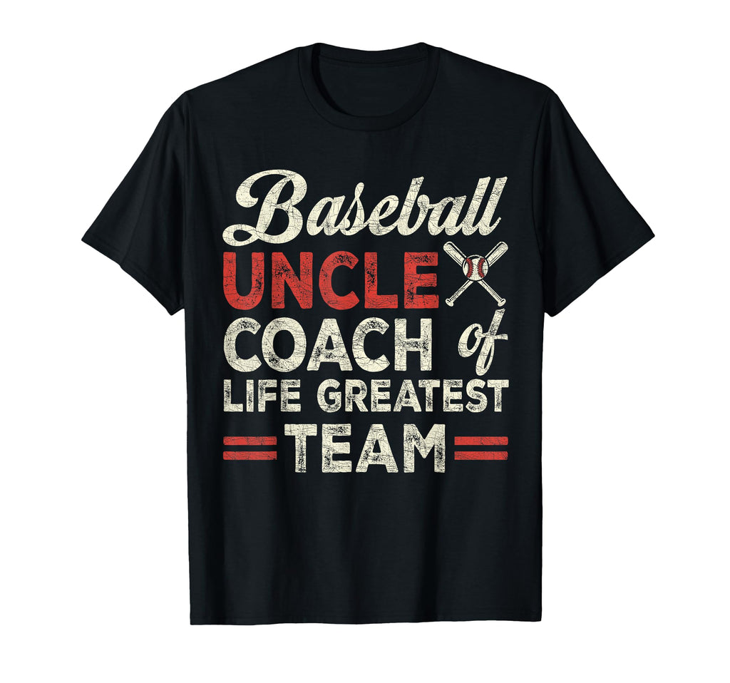 Uncle Baseball Uncle Coach Lifes T-Shirt - Graphic Print for Adults - T-Shirt, Sweatshirt, Hoodie
