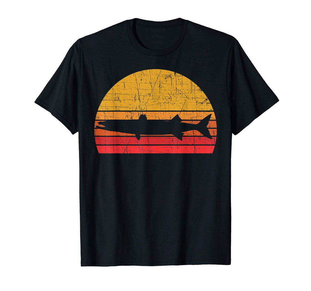 Barracuda Fishing Fisherman Sunset T-Shirt - Fun Novelty Design Unisex - T-Shirt, Sweatshirt, Hoodie
