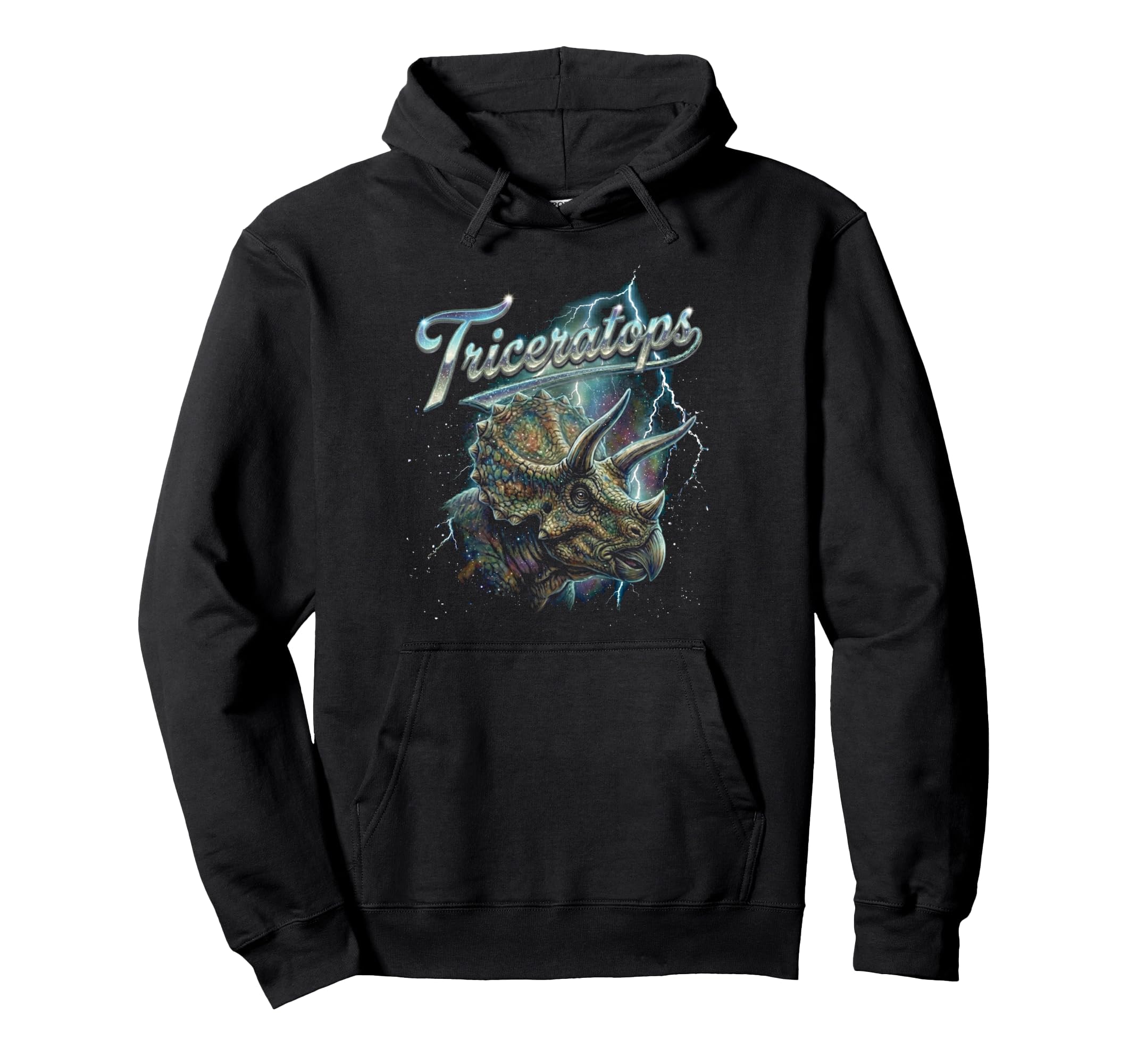 Triceratops 90S Funny Dinosaur 80S Hoodie - Graphic Print for Adults - T-Shirt, Sweatshirt, Hoodie