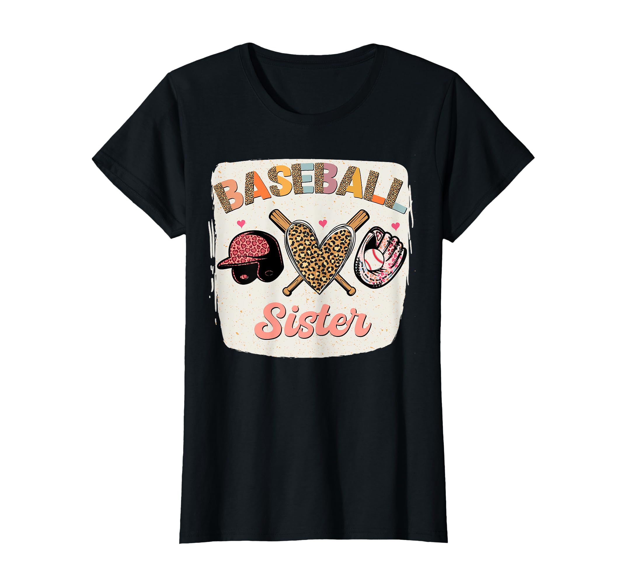 Bleached Baseball Sister Leopard T-Shirt - Aesthetic Graphic Men Women - T-Shirt, Sweatshirt, Hoodie