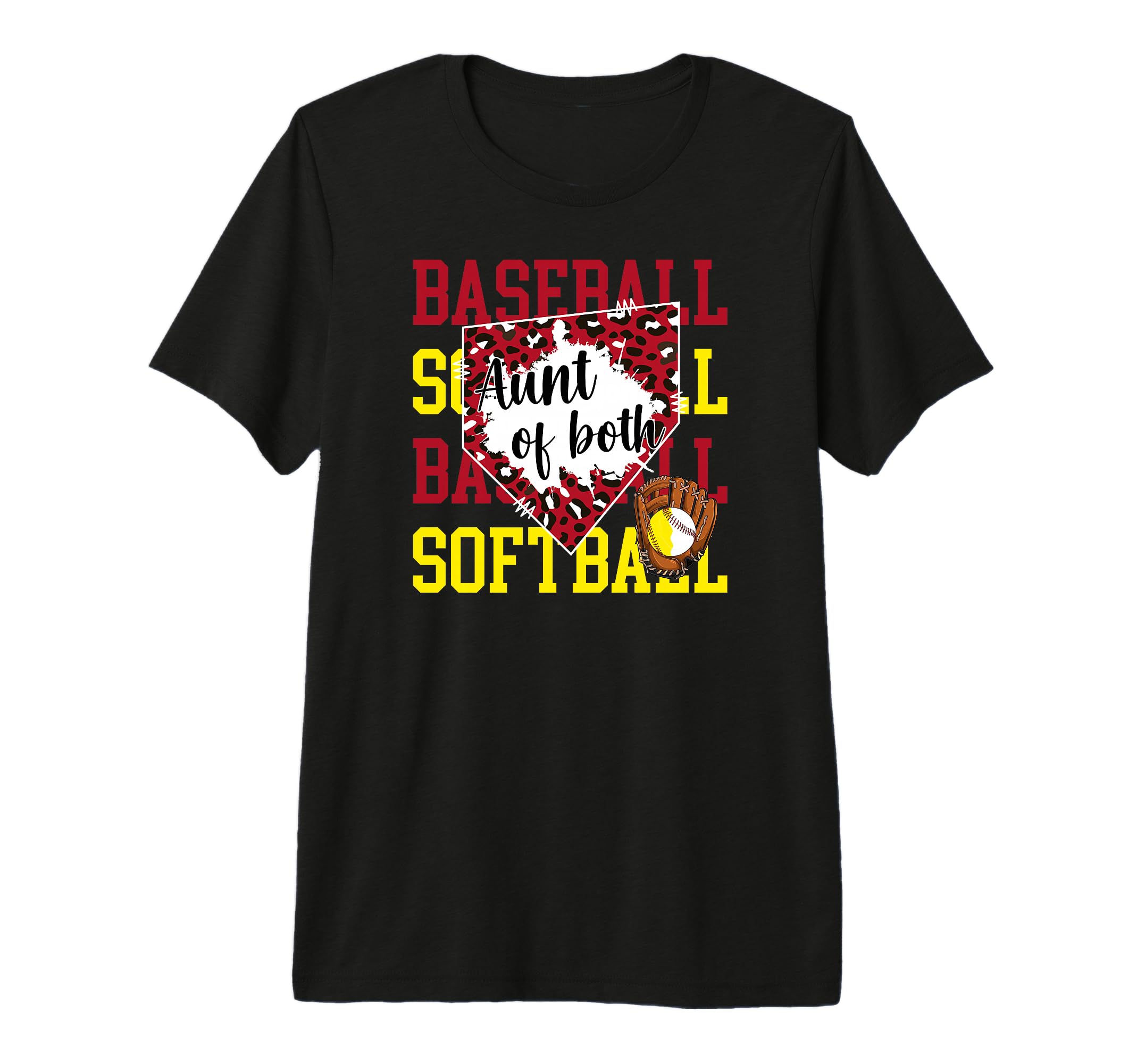 Aunt Both Proud Softball T-Shirt - Casual Everyday Wear for Adults - T-Shirt, Sweatshirt, Hoodie
