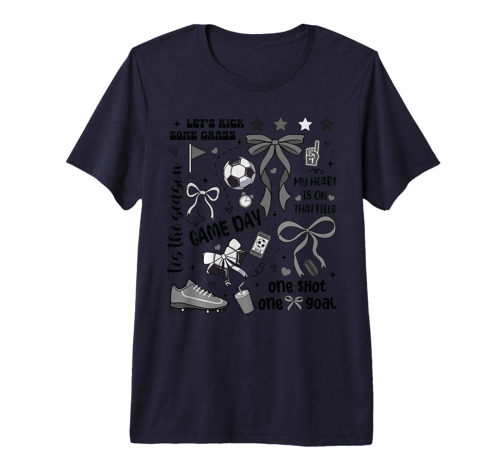 Soccer Streetwear Preppy Soccer Game Day T-Shirt - Novelty Apparel Unisex - T-Shirt, Sweatshirt, Hoodie