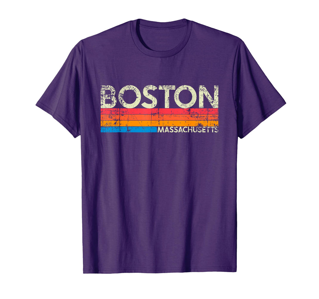 Boston Massachusetts Distressed Souvenir T-Shirt - Trendy Graphic Unisex - T-Shirt, Sweatshirt, Hoodie