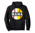 Mama Softball Baseball Mom Hoodie - Casual Everyday Wear Men Women - T-Shirt, Sweatshirt, Hoodie