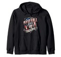 Funny Usa Patriotic Baseball Fathers Day Hoodie - Trendy Graphic Men Women - T-Shirt, Sweatshirt, Hoodie