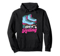 Roller Skating Skate 1970S Keep Rolling Hoodie - Novelty Apparel Men Women - T-Shirt, Sweatshirt, Hoodie