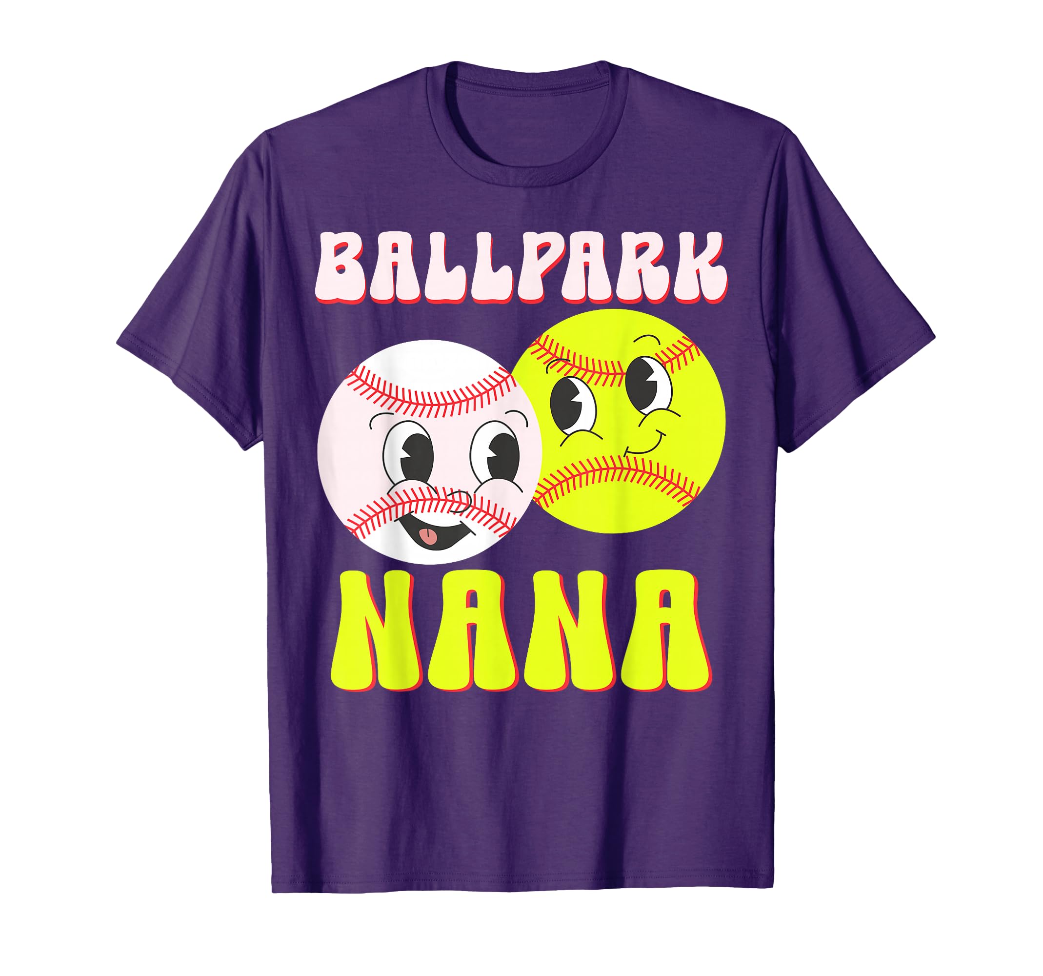 Ballpark Nana Baseball Softball T-Shirt - Fun Novelty Design for Adults - T-Shirt, Sweatshirt, Hoodie
