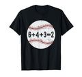 Funny 6 4 3 2 Double Play Baseball Gift T-Shirt - Novelty Apparel Unisex - T-Shirt, Sweatshirt, Hoodie