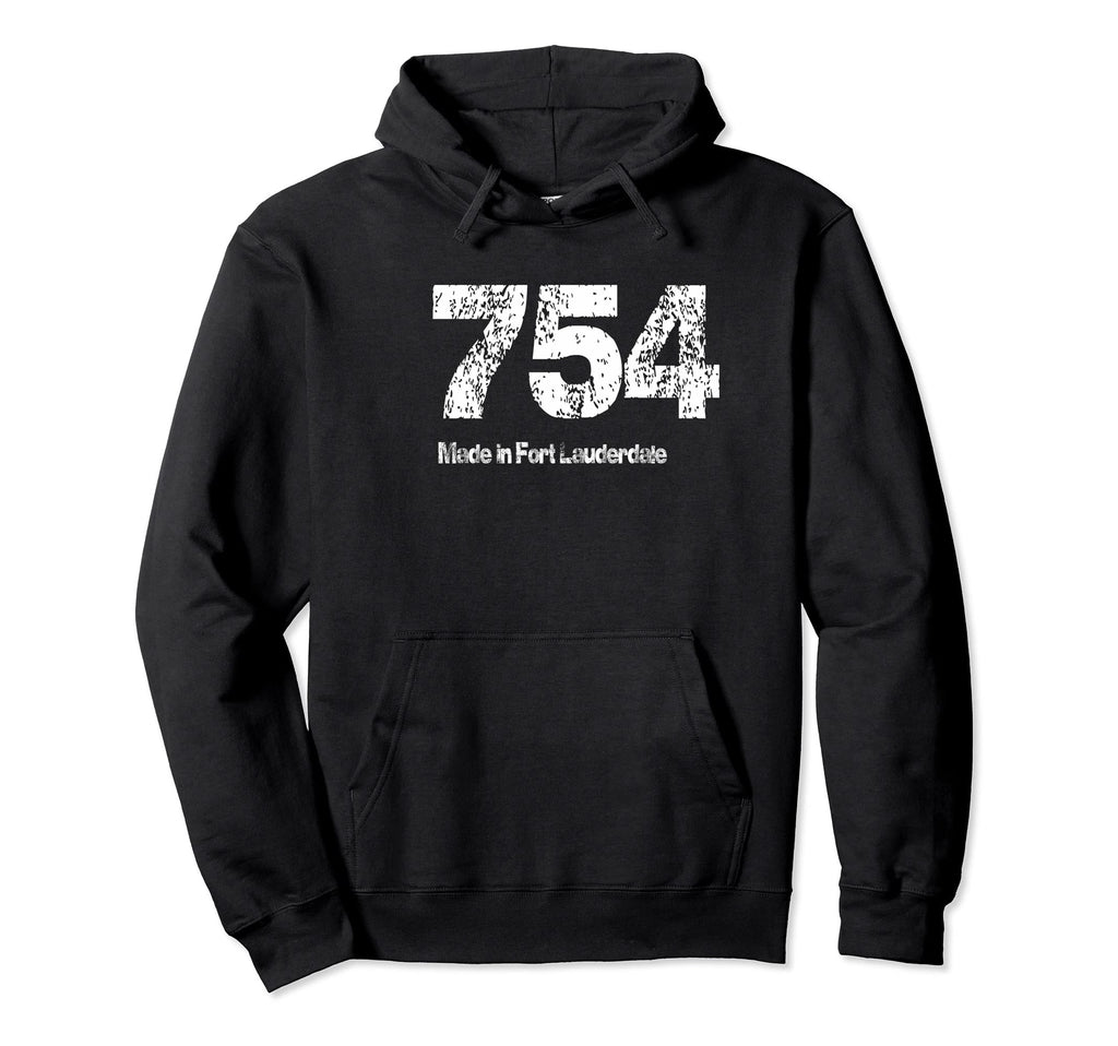 754 Made Fort Lauderdale Distressed Hoodie - Minimalist Print Men Women - T-Shirt, Sweatshirt, Hoodie