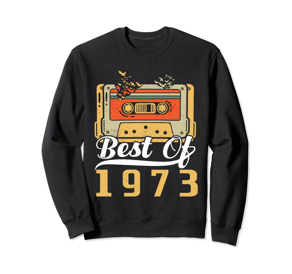 Best 1973 Cassette Tape 50 Years Sweatshirt - Unique Graphic for Adults - T-Shirt, Sweatshirt, Hoodie