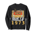 Best 1973 Cassette Tape 50 Years Sweatshirt - Unique Graphic for Adults - T-Shirt, Sweatshirt, Hoodie