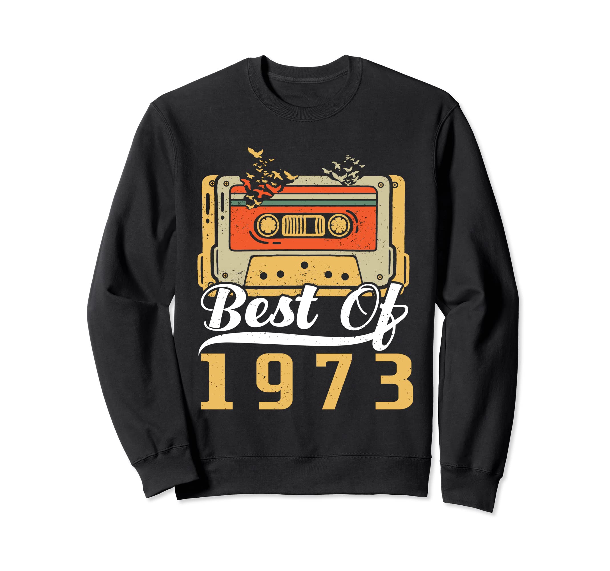 Best 1973 Cassette Tape 50 Years Sweatshirt - Unique Graphic for Adults - T-Shirt, Sweatshirt, Hoodie