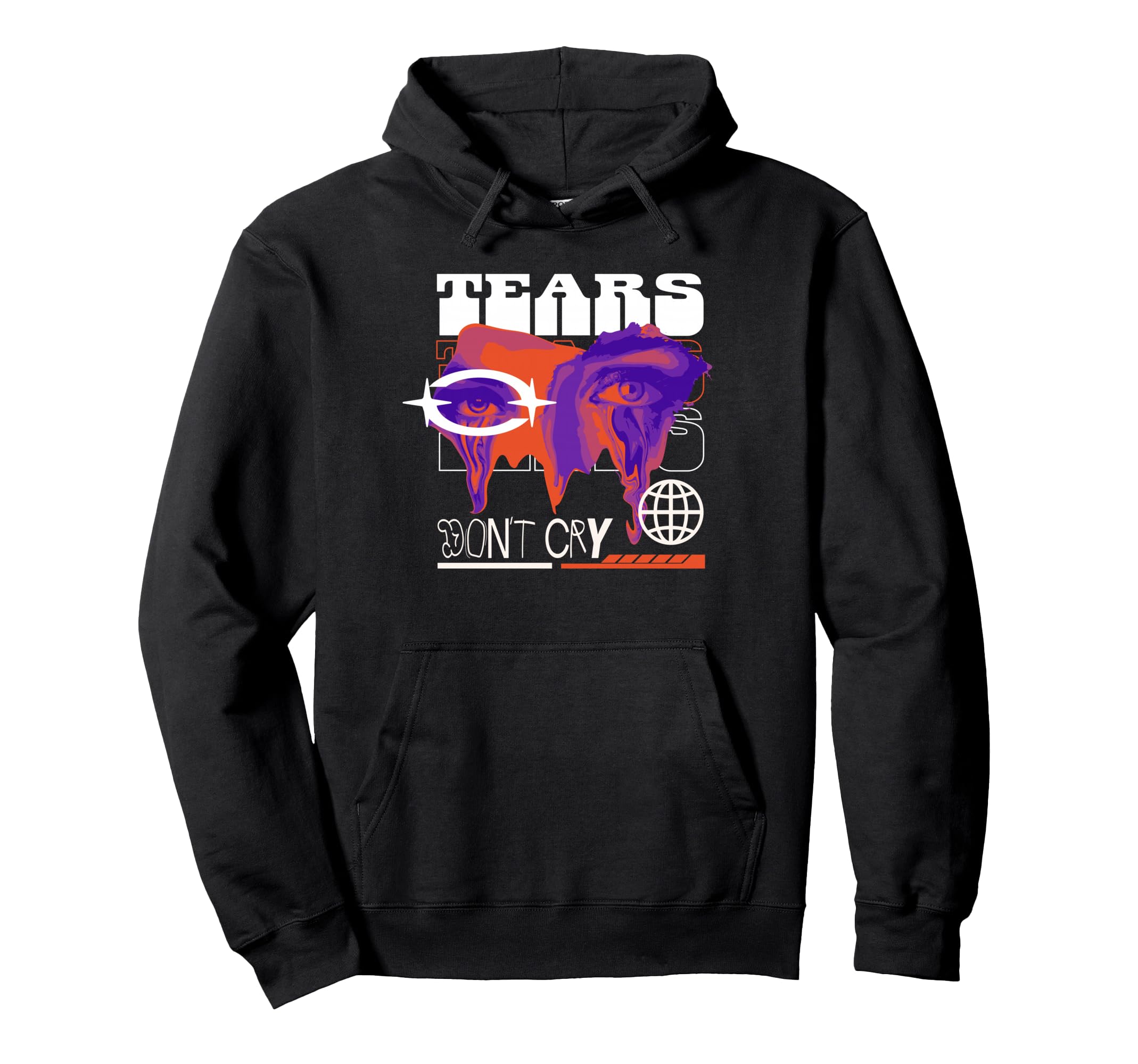 Y2K Tears Bold Urban Graffiti Aesthetic Hoodie - Unique Graphic Men Women - T-Shirt, Sweatshirt, Hoodie