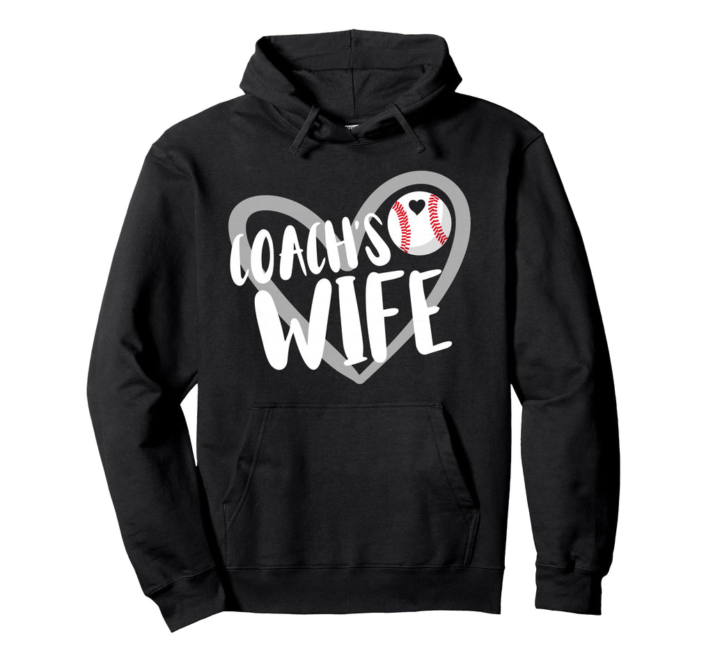 Baseball Coachs Wife Hoodie - Minimalist Print Men Women - T-Shirt, Sweatshirt, Hoodie