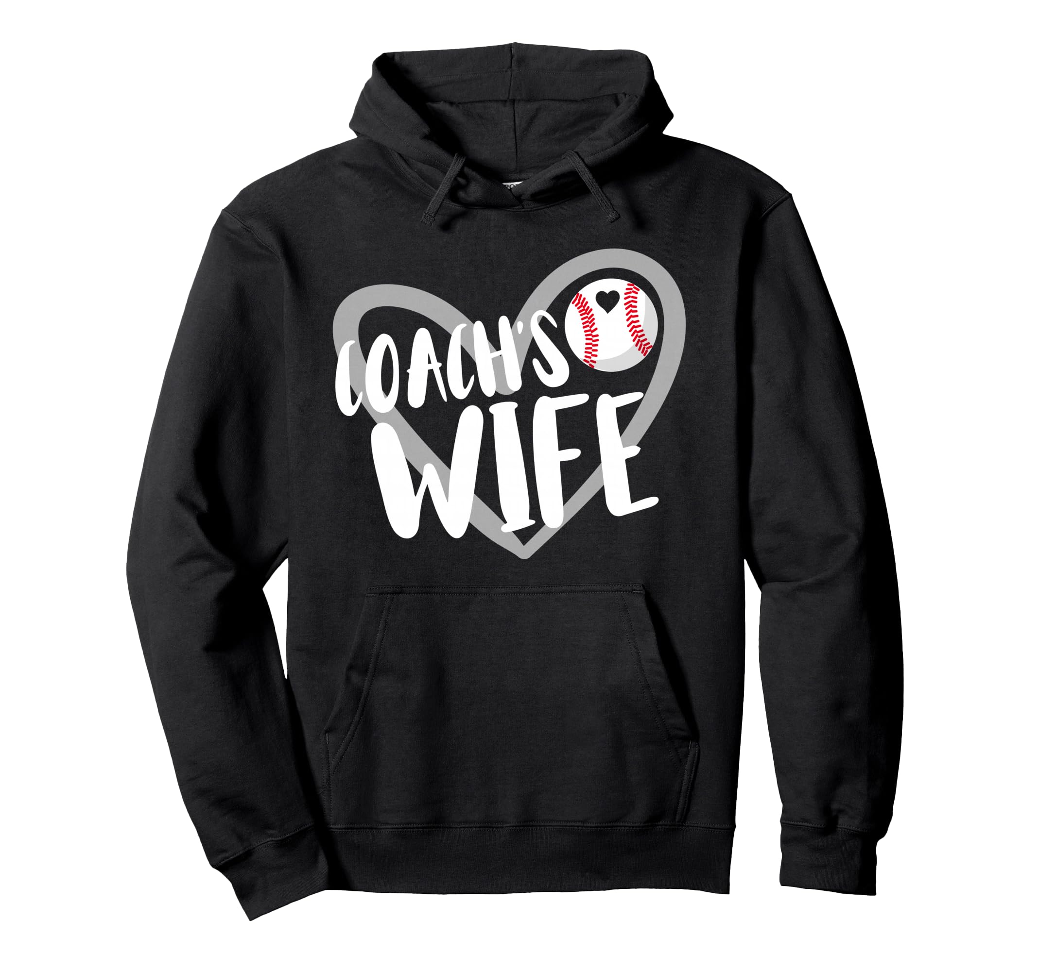 Baseball Coachs Wife Hoodie - Minimalist Print Men Women - T-Shirt, Sweatshirt, Hoodie