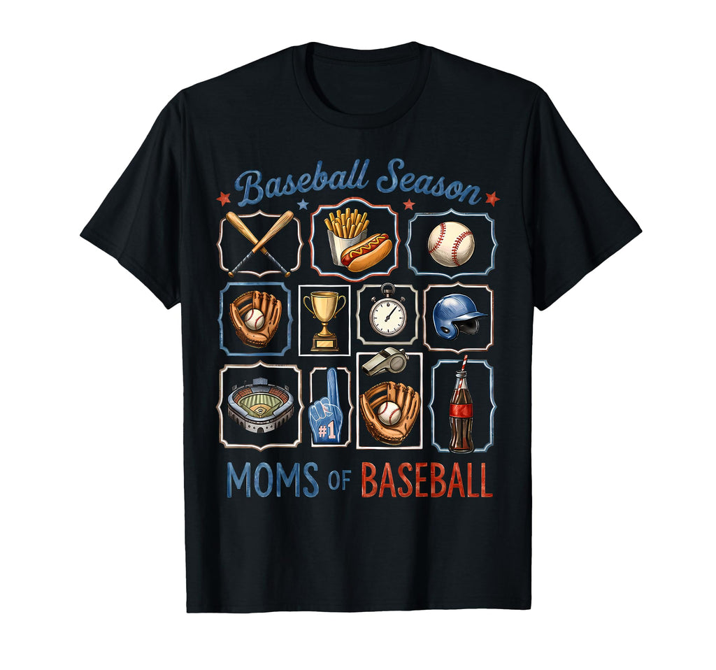 Baseball Mama Game Day Baseball T-Shirt - Casual Everyday Wear Unisex - T-Shirt, Sweatshirt, Hoodie