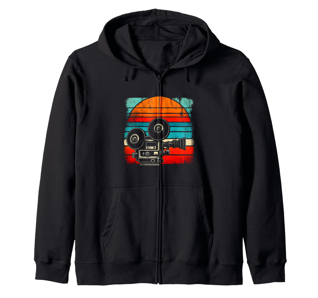 Movie Camera Sweatshirt - Custom Art Print for Adults - T-Shirt, Sweatshirt, Hoodie