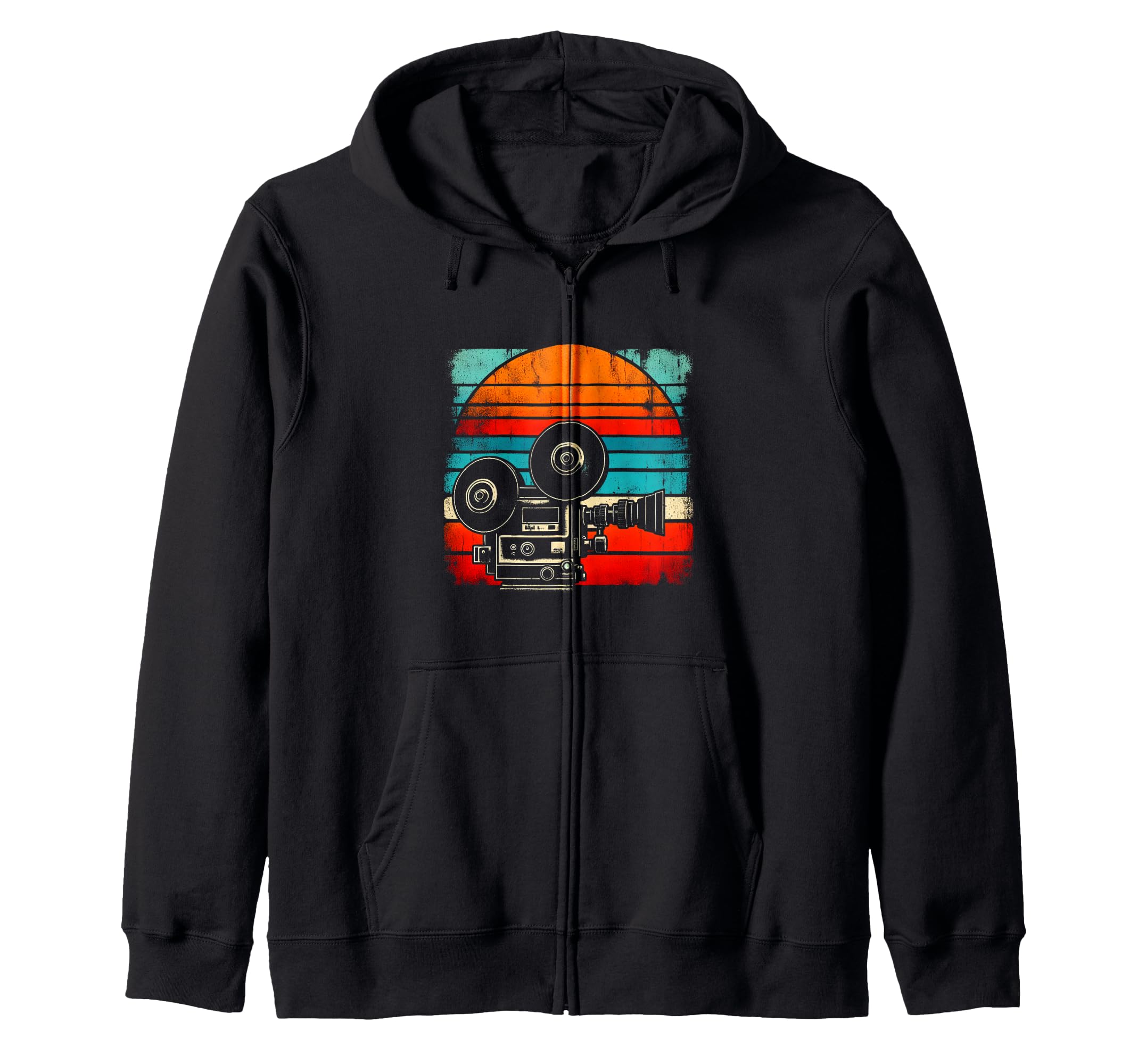 Movie Camera Sweatshirt - Custom Art Print for Adults - T-Shirt, Sweatshirt, Hoodie