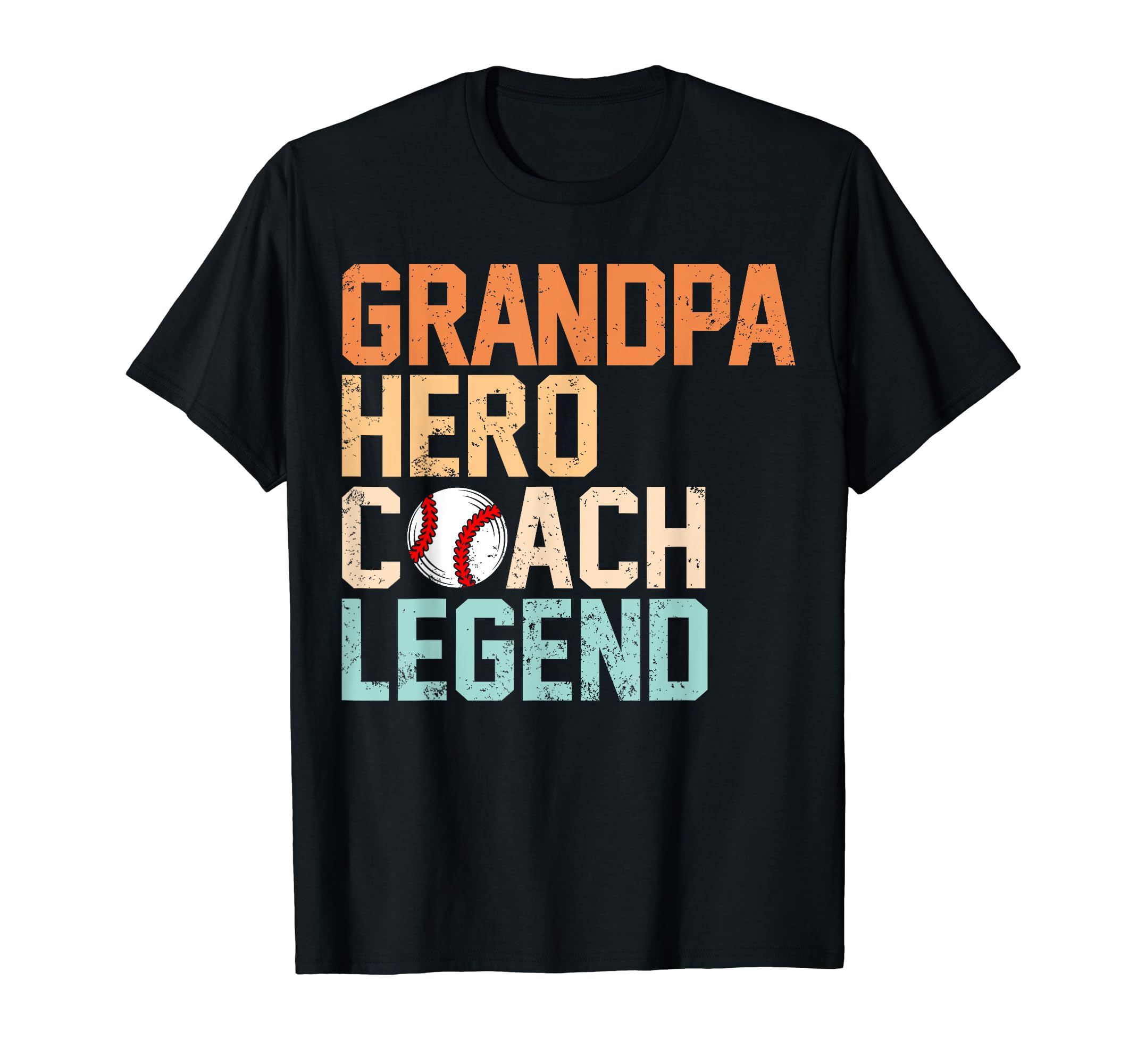 Grandpa Hero Coach Legend Funny T-Shirt - Custom Art Print Men Women - T-Shirt, Sweatshirt, Hoodie