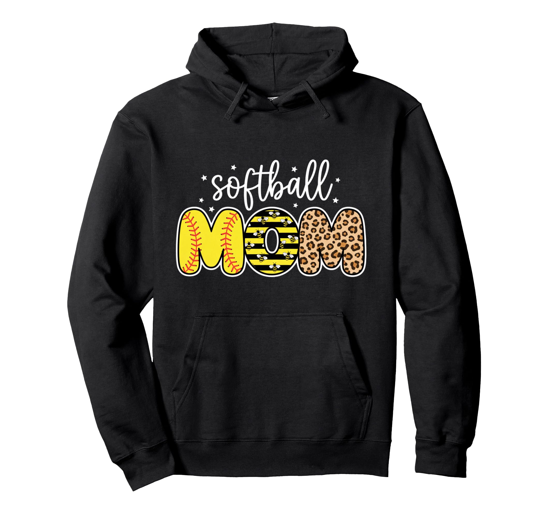 Softball Mom Mom Baseball Softball Hoodie - Custom Art Print for Adults - T-Shirt, Sweatshirt, Hoodie