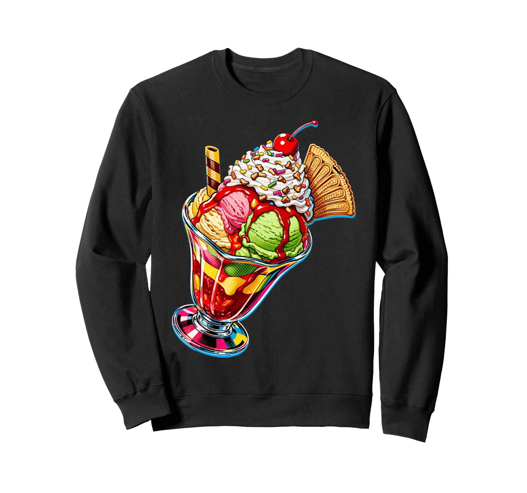 Pop Art S Dessert Sweets S Vanilla Treats T-Shirt - Graphic Print Unisex - T-Shirt, Sweatshirt, Hoodie