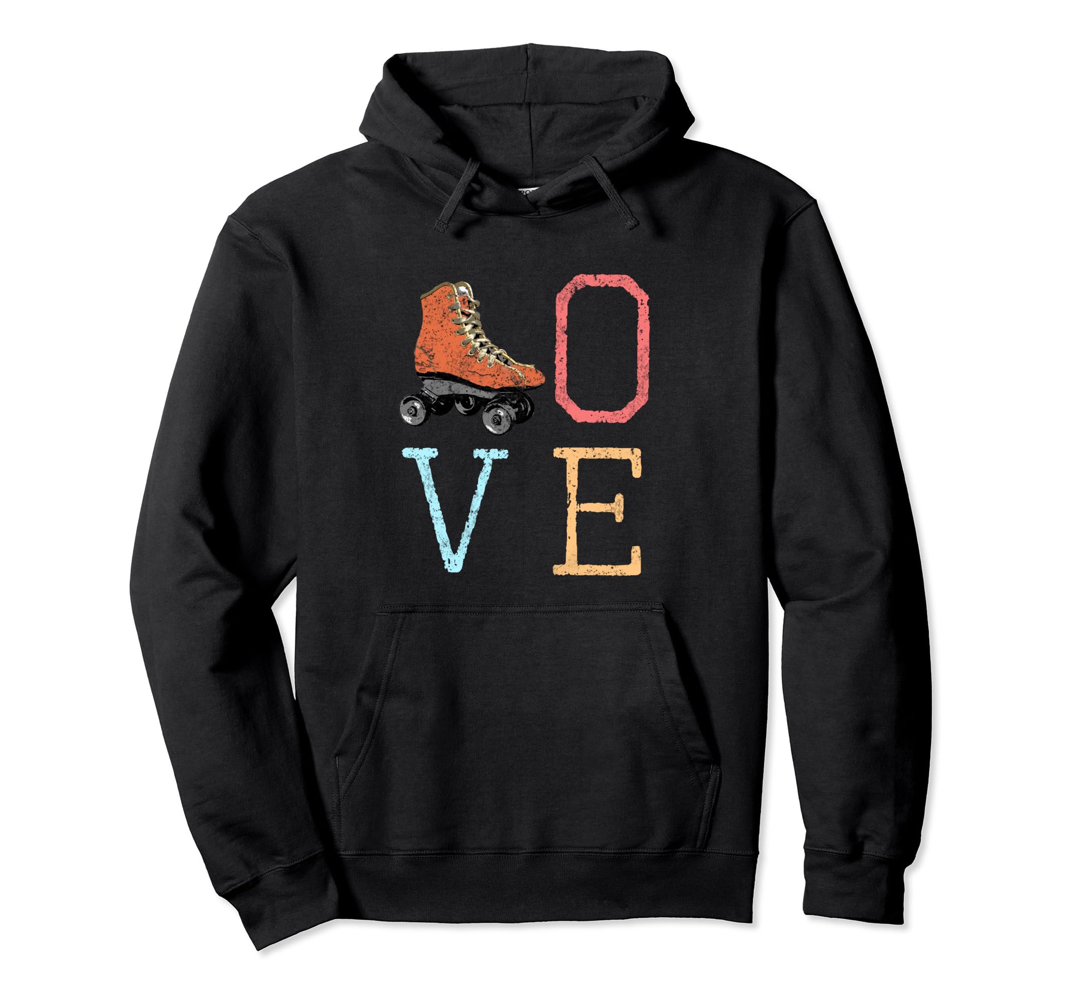 70S Skate Love Roller Skating Gift Hoodie - Minimalist Print Unisex - T-Shirt, Sweatshirt, Hoodie
