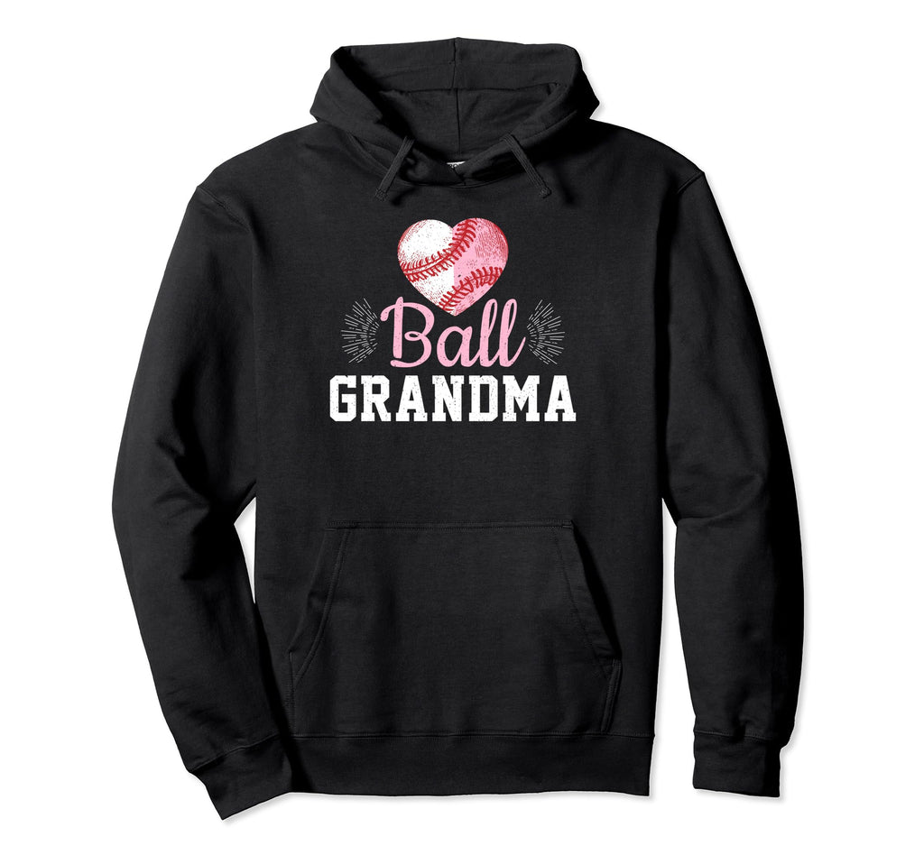 Baseball Grandma Mom Heart Baseball Hoodie - Streetwear Style for Adults - T-Shirt, Sweatshirt, Hoodie