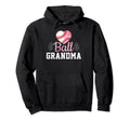 Baseball Grandma Mom Heart Baseball Hoodie - Streetwear Style for Adults - T-Shirt, Sweatshirt, Hoodie