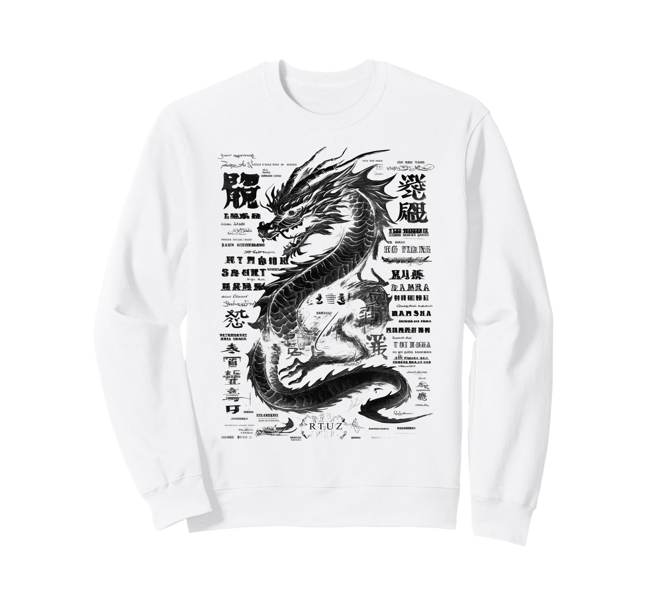 Aesthetic Dragon Streetwear Sweatshirt - Aesthetic Graphic Unisex - T-Shirt, Sweatshirt, Hoodie