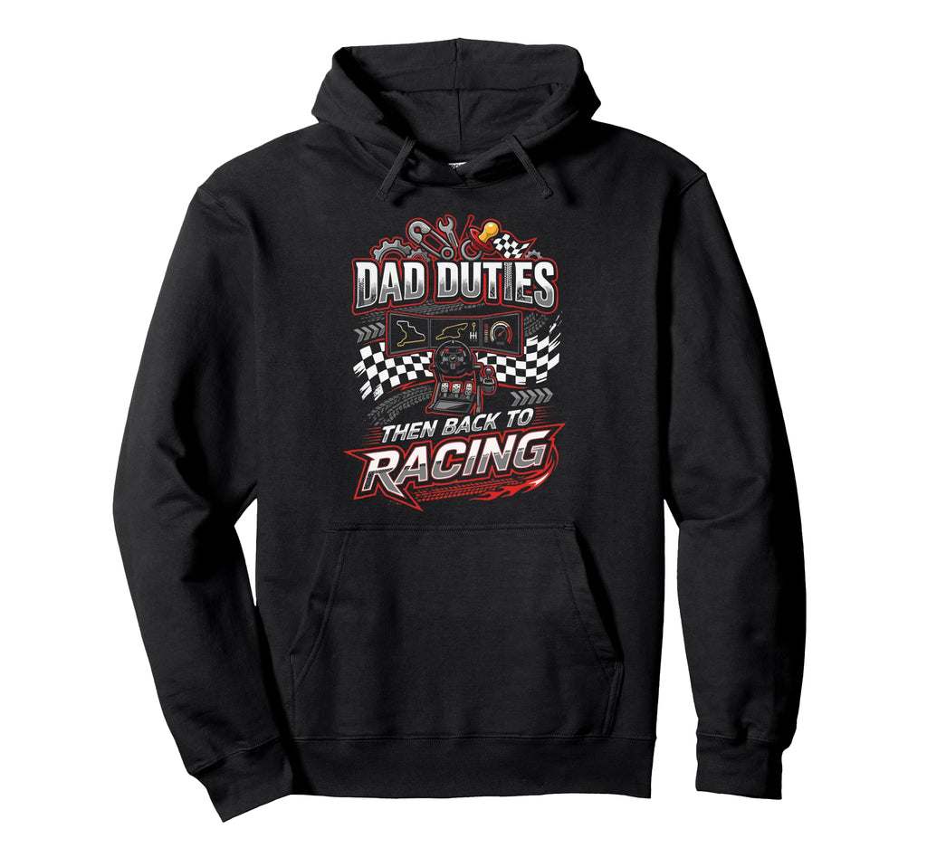 Sim Racing Dad Virtual Racing Game Daddy Hoodie - Trendy Graphic Men Women - T-Shirt, Sweatshirt, Hoodie