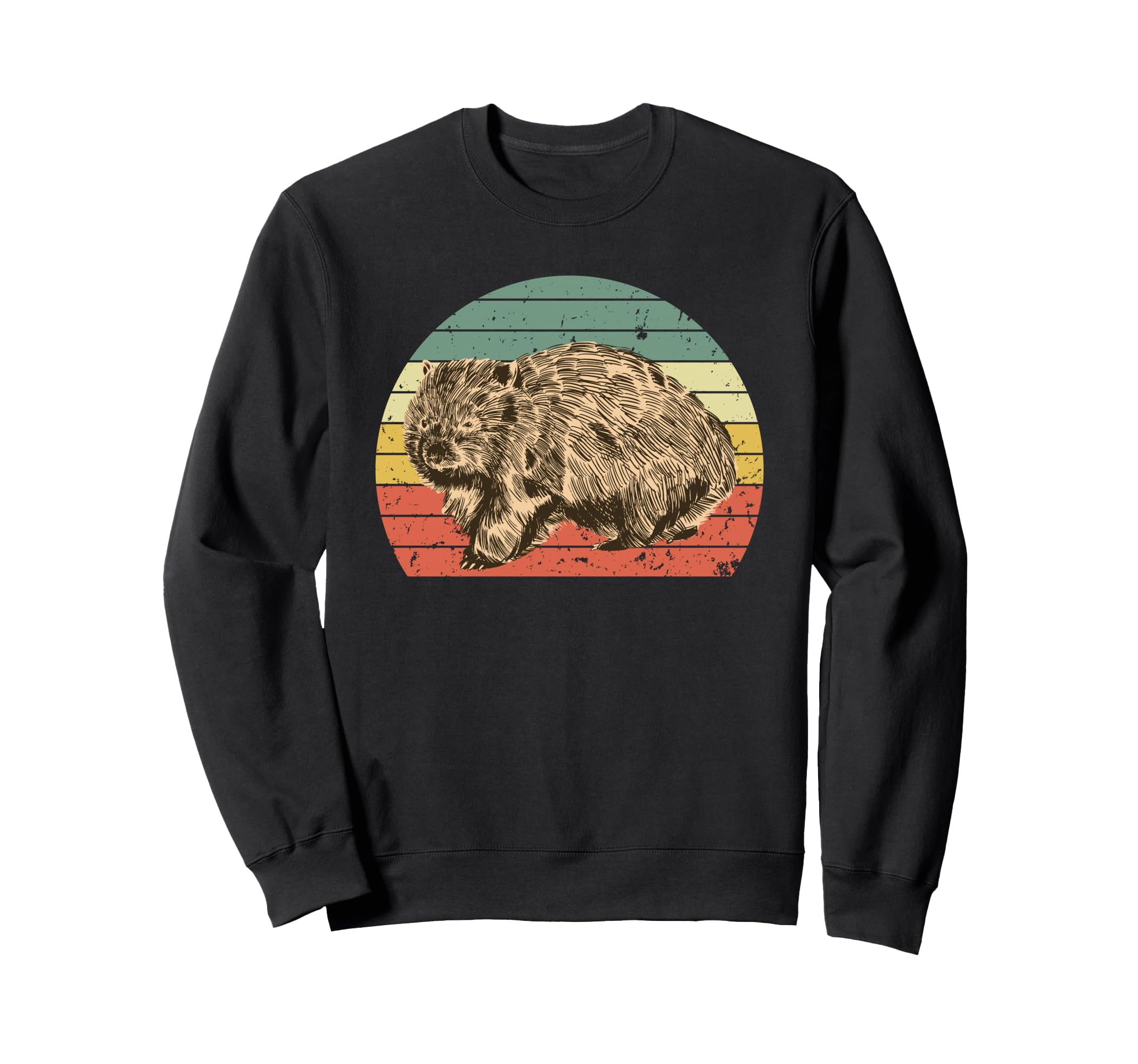 Wombat Sunset Wombat Sweatshirt - Casual Everyday Wear Men Women - T-Shirt, Sweatshirt, Hoodie