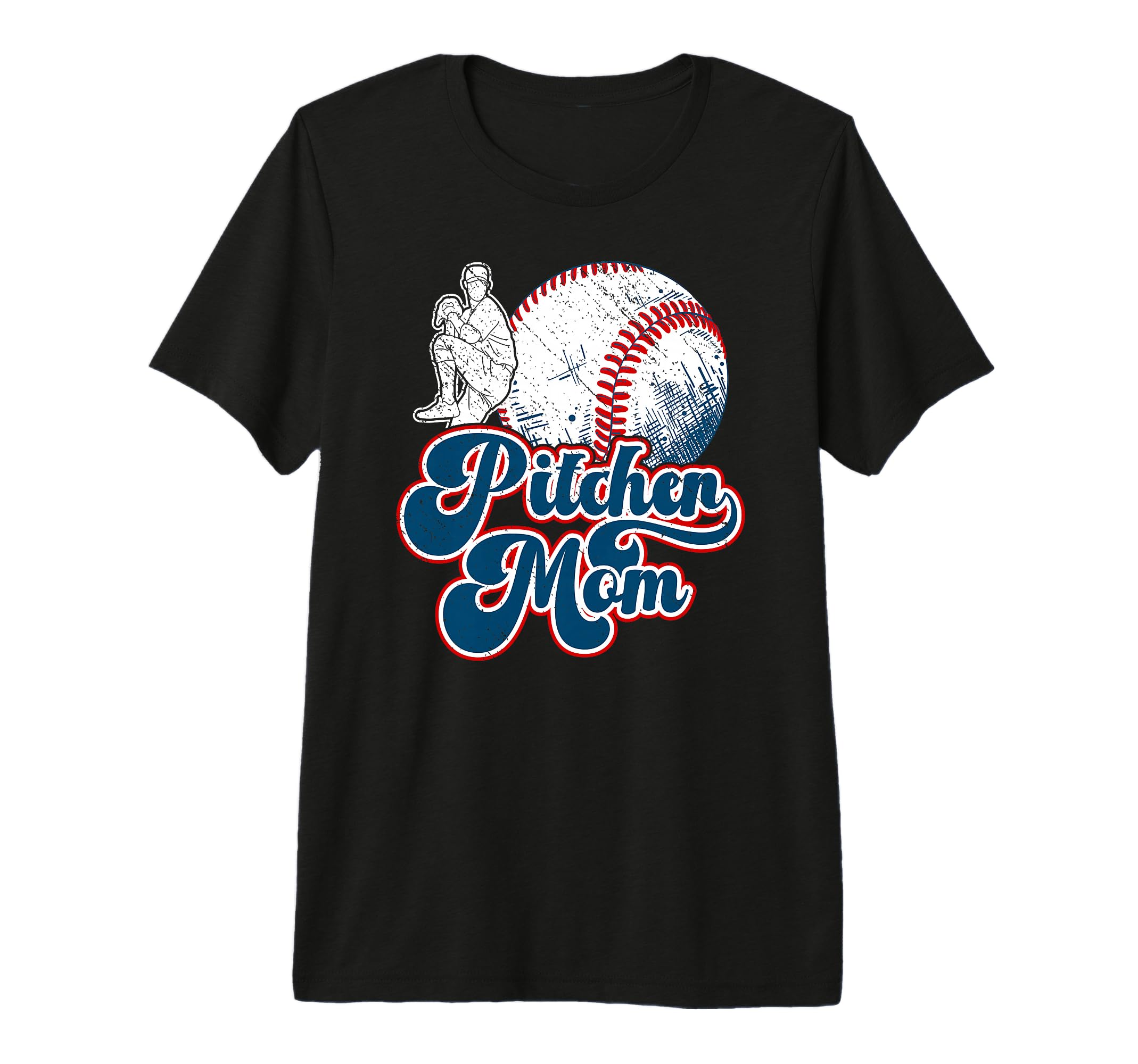 Baseball Pitcher Mom Baseball Pitcher T-Shirt - Fun Novelty Design Unisex - T-Shirt, Sweatshirt, Hoodie