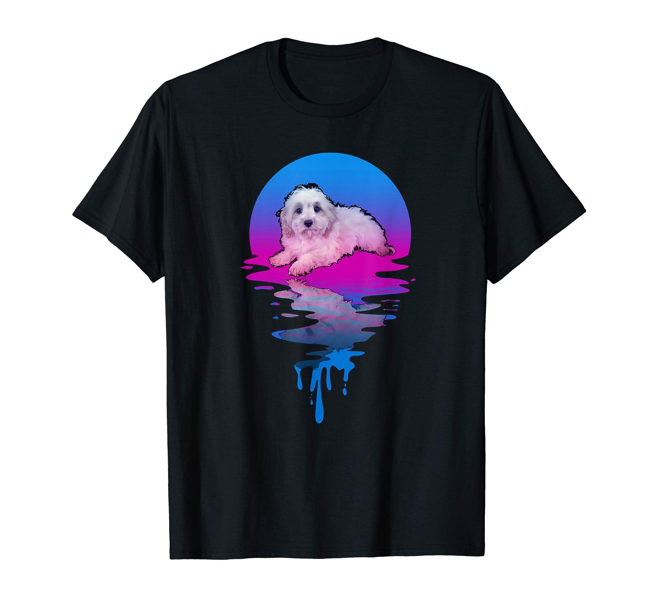 Sunset Cavachon T-Shirt - Trendy Graphic for Adults - T-Shirt, Sweatshirt, Hoodie