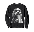 Goldendoodle Drinking Iced Coffee Sweatshirt - Streetwear Style for Adults - T-Shirt, Sweatshirt, Hoodie