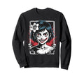 Horror Anime Goth Creepy Sweatshirt - Fun Novelty Design for Adults - T-Shirt, Sweatshirt, Hoodie