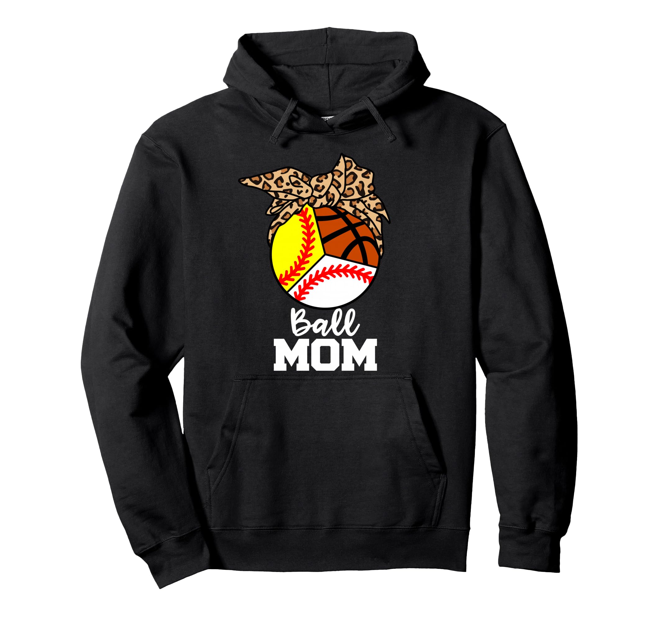 Ball Mom Funny Baseball Softball Hoodie - Casual Everyday Wear Unisex - T-Shirt, Sweatshirt, Hoodie