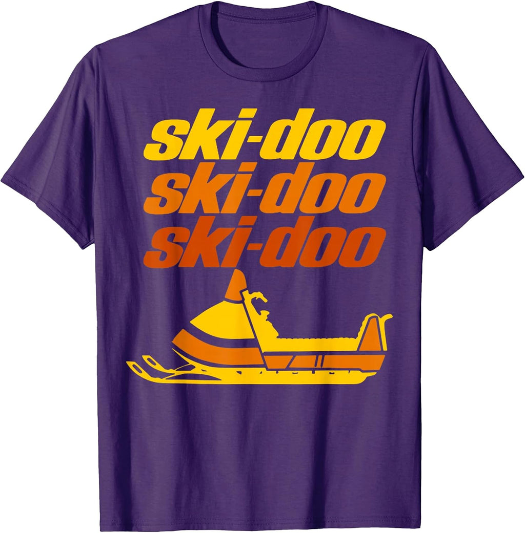 Retro Sport Quote Ski Doo Vintage Snowmobiles - Adult & Kids T-Shirts, Sweatshirts & Hoodies apparel design preview 1