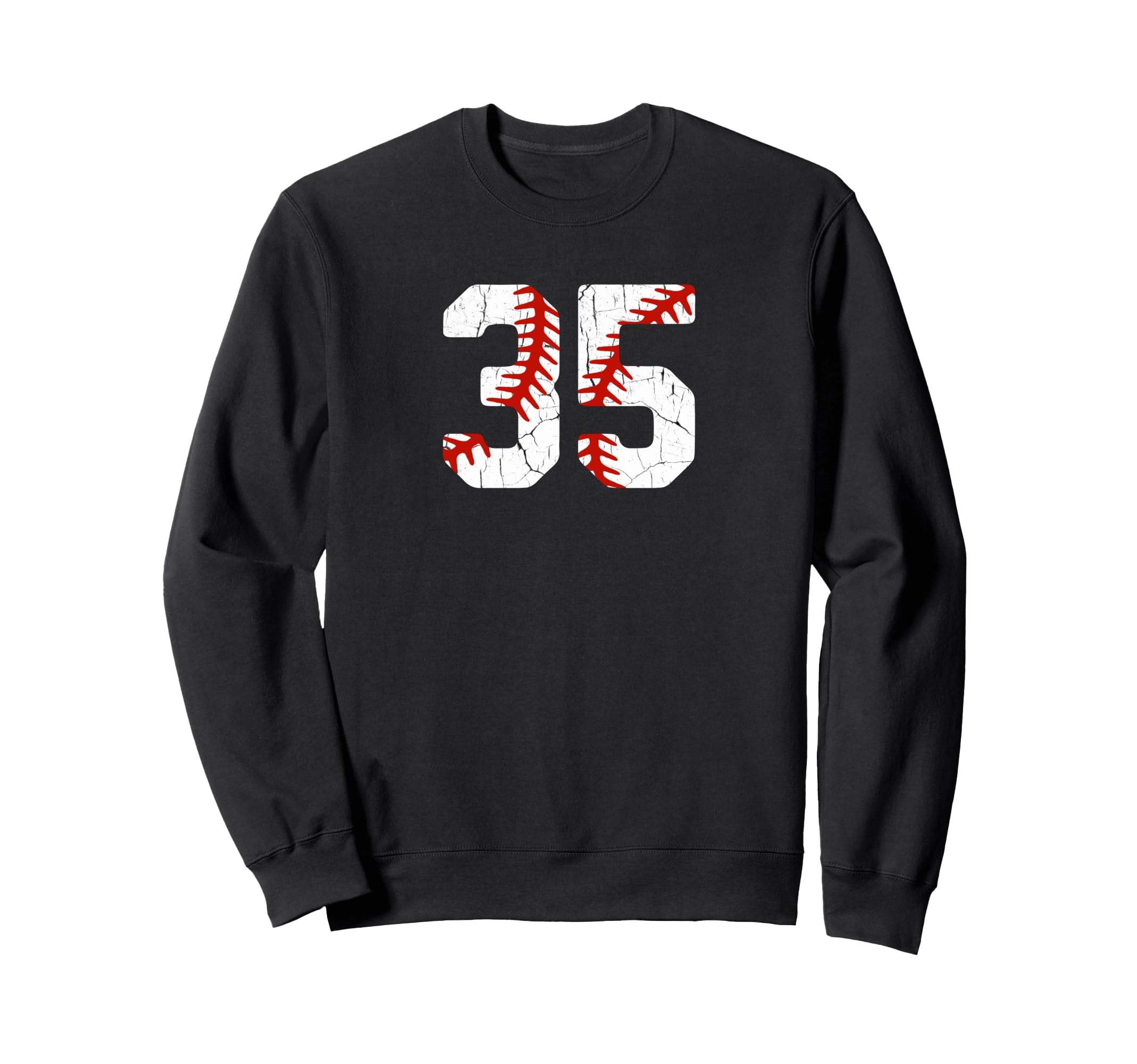 Baseball Player Jersey Number 35 35 Sweatshirt - Trendy Graphic Men Women - T-Shirt, Sweatshirt, Hoodie
