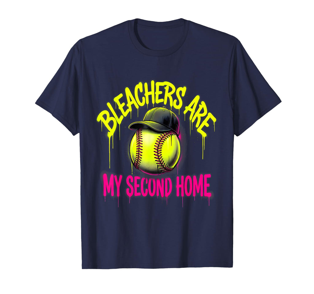 Bleachers Are My Second Home Baseball T-Shirt - Streetwear Style Men Women - T-Shirt, Sweatshirt, Hoodie