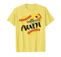 Personalized Softball Heart Aunt Softball T-Shirt - Unique Graphic Unisex - T-Shirt, Sweatshirt, Hoodie