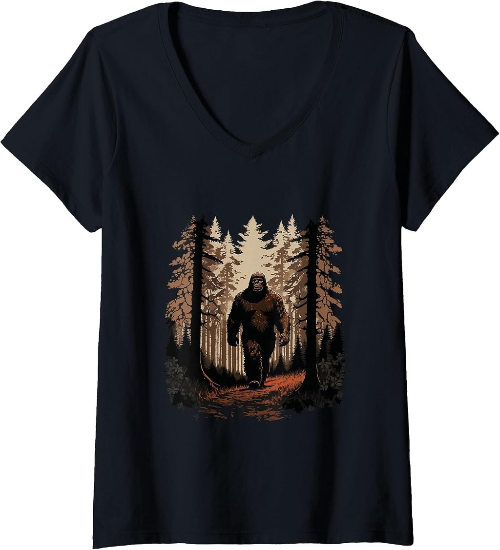 Sasquatch Hiking - Adult & Kids T-Shirts, Sweatshirts & Hoodies apparel design preview 1