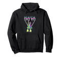 Nasa Iconic Space Shuttle Neon 80S Hoodie - Minimalist Print for Adults - T-Shirt, Sweatshirt, Hoodie