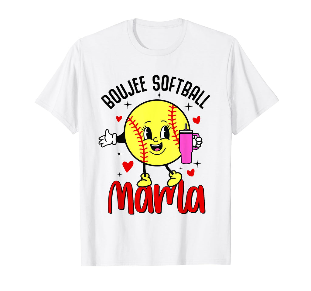 Boujee Softball Mama Mom Nana Mothers T-Shirt - Trendy Graphic Men Women - T-Shirt, Sweatshirt, Hoodie