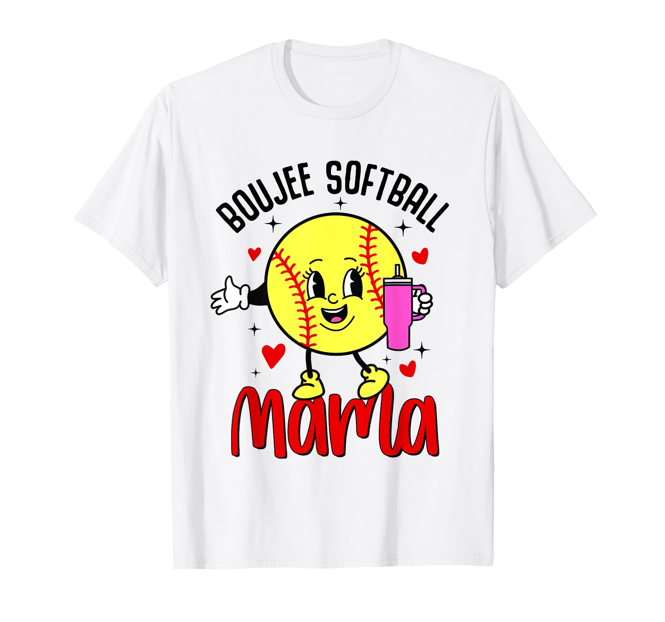 Boujee Softball Mama Mom Nana Mothers T-Shirt - Trendy Graphic Men Women - T-Shirt, Sweatshirt, Hoodie