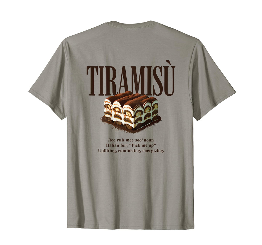 Tiramisu 90S Italian Food Aesthetic T-Shirt - Graphic Print for Adults - T-Shirt, Sweatshirt, Hoodie