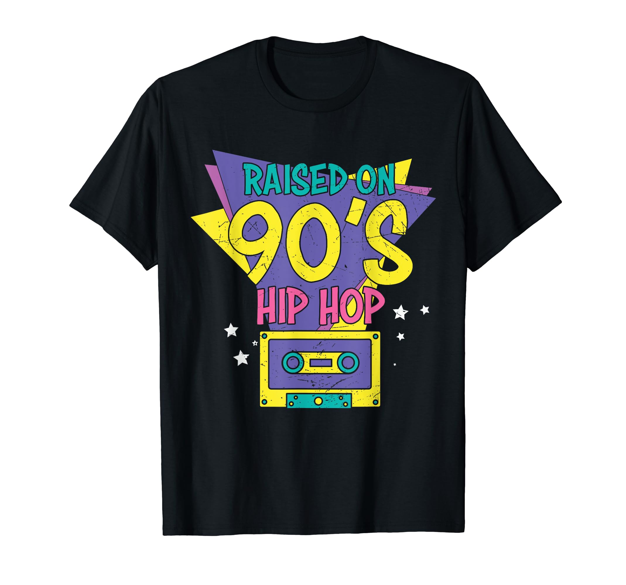 Old School Raised 90S Hip Hop T-Shirt - Custom Art Print Men Women - T-Shirt, Sweatshirt, Hoodie