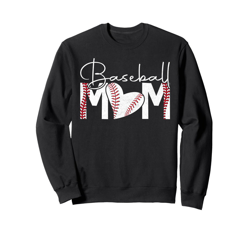 Baseball Mom Mama Happy Mothers Day Sweatshirt - Graphic Print for Adults - T-Shirt, Sweatshirt, Hoodie